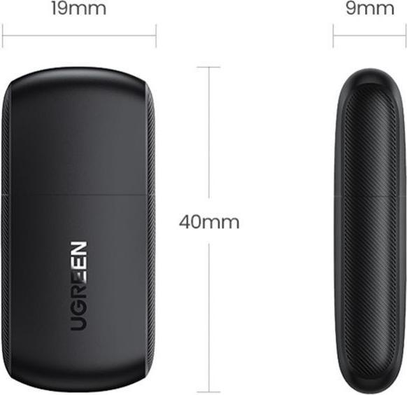 Actual product image Ugreen USB adapter / External Network Adapter CM448, 2.4GHz (black) (USB)