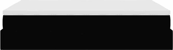 Produktbild VidaXL Ottoman-Bett mit Matratze Schwarz 140x200 cm Stoff (140 x 200 cm)