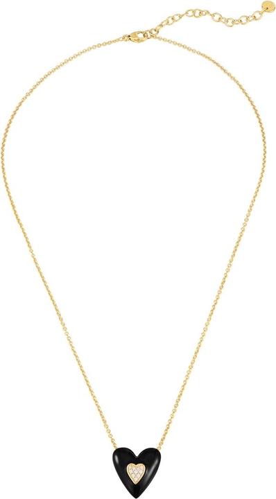 Actual product image Glanzstücke München Ladies heart sterling silver cubic zirconia yellow gold 40.0 cm basic chain + 5.0 cm extension - (Sterling Silver, 40 - 45 cm)