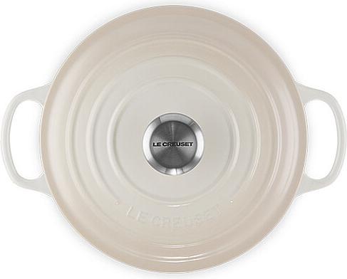 Actual product image Le Creuset SAUTEUSE SIG 24 CM Meringue (24 cm, Casserole + Stewpot, Cast iron)