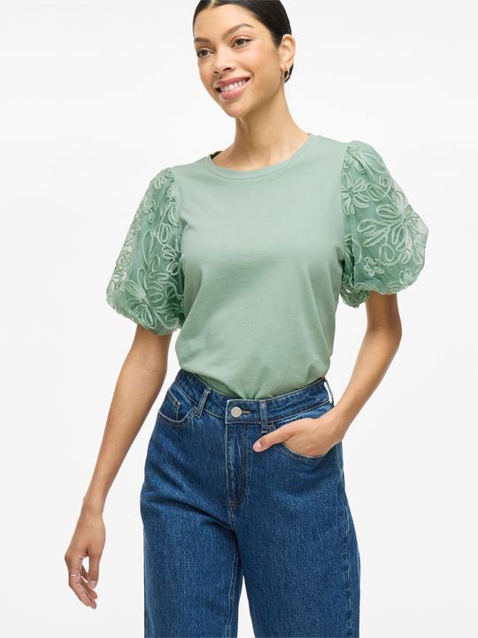 Actual product image Vila Rundhals Oberteil mit kurzen Ärmeln (L)
