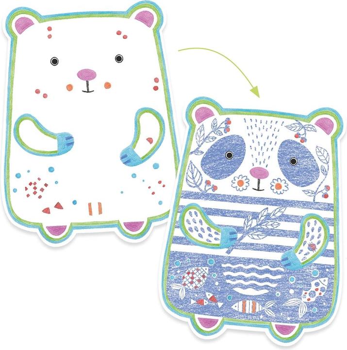 Actual product image Djeco Colouring pictures - Wild animals