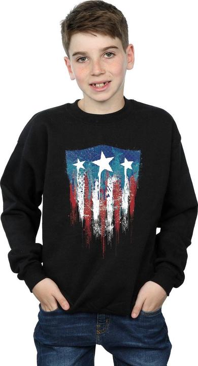 Immagine prodotto Captain America Flag Shield Felpa Ragazzi (152, 158)