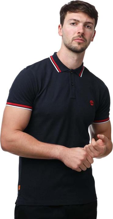 Produktbild Timberland Poloshirt Mit kontrastfarbenen Streifen kurzärmlig (S)