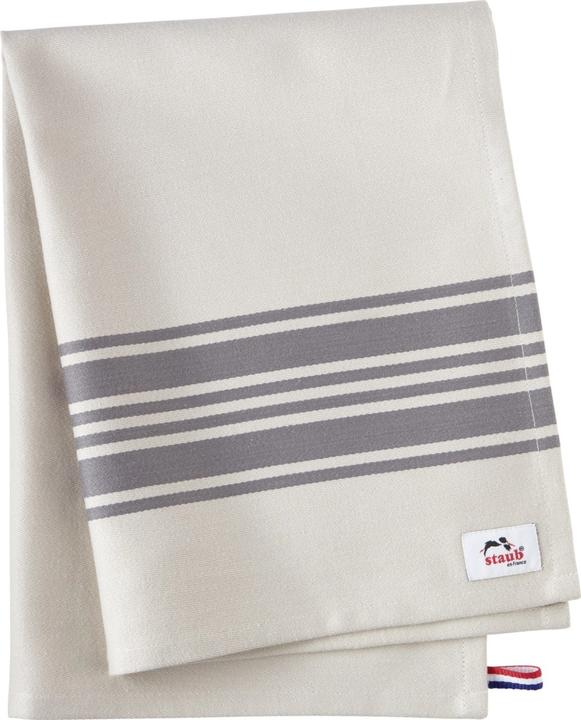 Immagine prodotto Staub Asciugamano da tè, 50 x 70 cm, 100% cotone, grigio (50 x 70 cm)