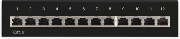 Produktbild Goobay CAT 6 Mini/Desktop Patch Panel, 12 Port, Schwarz
