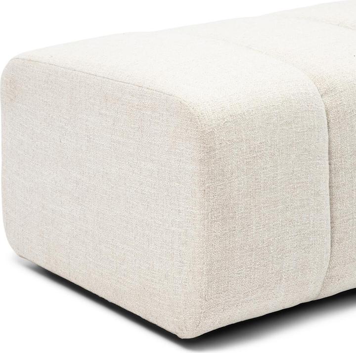 Rivièra Maison Dazzle Footstool 160x65, rich tweed, antique white