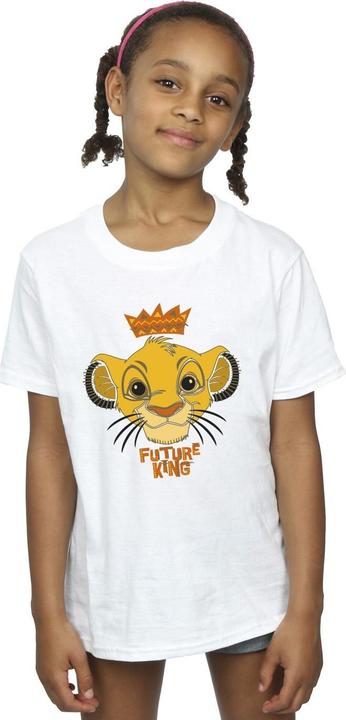Actual product image Disney Girls The Lion King Future King Cotton T-Shirt (140, 146)