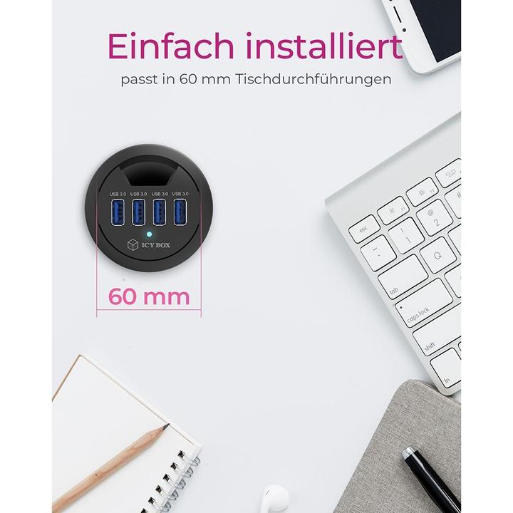 Actual product image Icy Box Ib-Hub1403 (USB-C, 4 Ports)