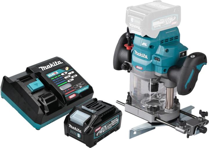 Actual product image Makita RP 001 GM101 Cordless router 40 V max. 12 mm brushless + 1x battery 4.0 Ah + charger
