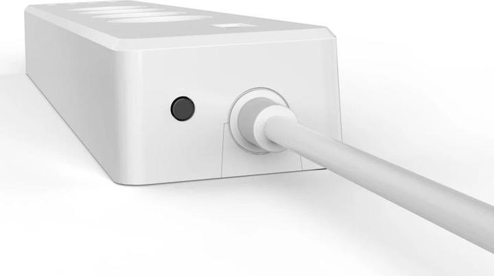 Actual product image Hama Smart WLAN socket strip 4-way, individually switchable, overload protection, 4xUSB (4 x, USB, 1.70 m)