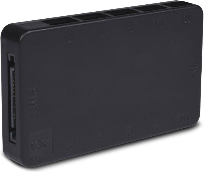 Actual product image Alphacool Core 10x 4-Pin PWM Splitter - black (10 Fan)