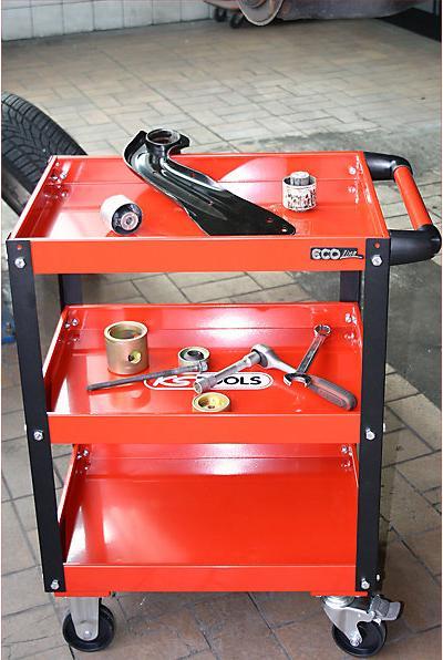 Produktbild KS Tools ECOline Werkstatt-Servicewagen, HxBxT 850x680x425 mm, Tragfähigkeit 150 kg (1 x)