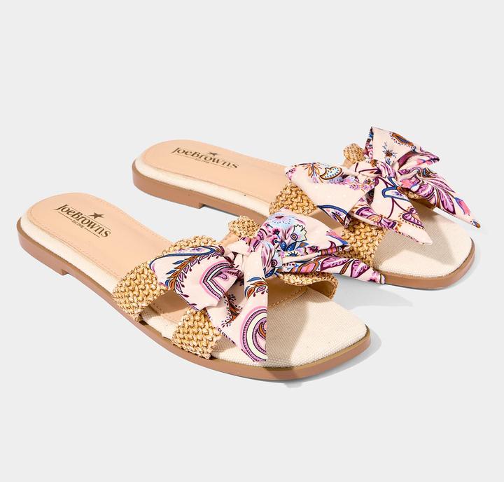 Produktbild Joe Browns Paisley Bow Woven Sole Sliders (38)