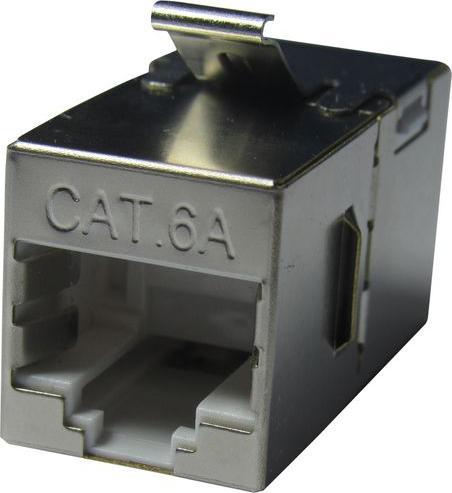 Image du produit RND Coupleur en ligne, CAT6a, Blindé, RJ45 femelle - RJ45 femelle, Nombre de contacts - 8