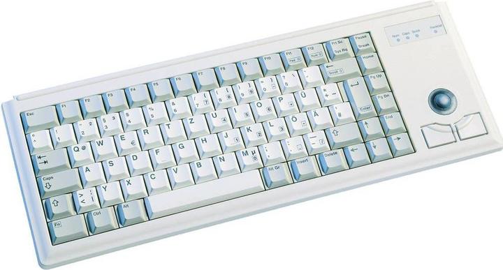 Produktbild CHERRY Tastatur grau 19" Trackball Layout DE (DE, Kabelgebunden)