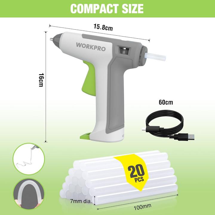 Produktbild Workpro Kabellose Klebepistole