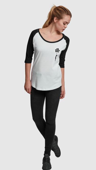 Actual product image Merchcode Ladies Brandalised - Banksy's Graffiti Balloons Raglan Tee (XS)