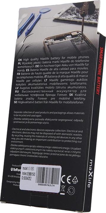 Immagine prodotto Maxlife Batteria per Nokia 3100 / 3110 Classic / 3650 / E50 / N91 / BL-5C 1300mAh