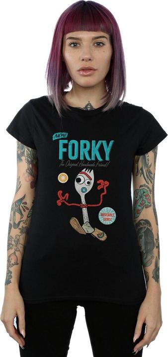 Actual product image Disney Womens/Ladies Toy Story 4 Forky Handmade Friend Cotton T-Shirt (XXL)