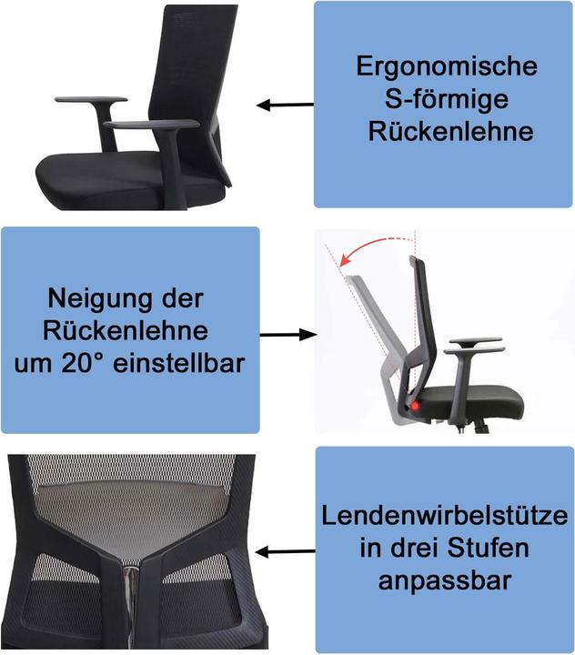 Produktbild Sihoo Bürostuhl mit Lendenwirbelstütze