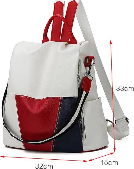 Produktbild Only-Bags.Store Hochwertiger Lederrucksack Anti-Diebstahl-Reiserucksack Grosse Kapazität Schulranzen für Teenager