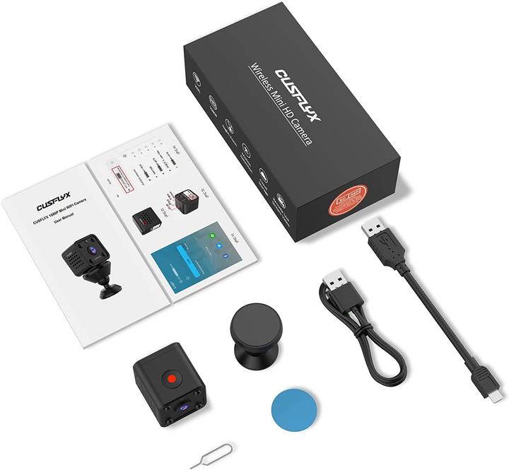 Immagine prodotto Cusflyx Mini telecamera WiFi 1080P Cloud (1920 x 1080 Pixels)