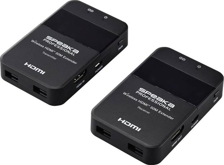 Immagine prodotto SpeaKa Professional SP-HDE-320 HDMI-Funkübertragung (Set) 148.5 MHz 1920 x 1080