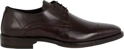 Image du produit Debenhams Mens Filton Leather Wing Tip Derby Shoes (40.5)