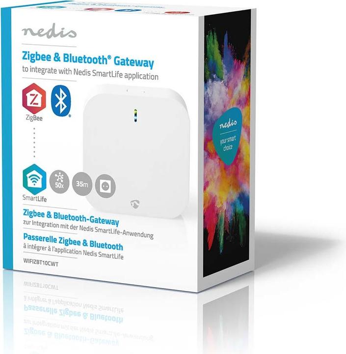 Actual product image Nedis Zigbee Gateway | 50 devices | Mains power supply | Android™ / IOS | White