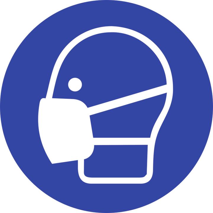 Actual product image Moedel Use mask sign ISO7010