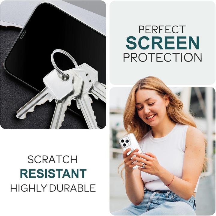 Produktbild Nalia 2x Schutzglas & 1x Schablone (2 Stück, Apple iPhone 15 Pro)