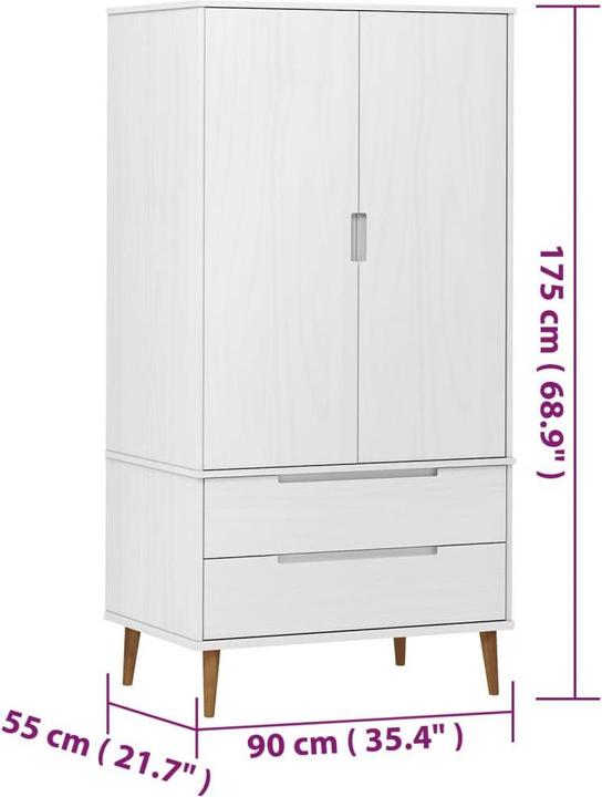 Actual product image VidaXL Donata (90 x 55 x 175 cm)