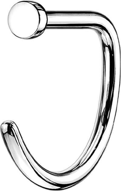Produktbild Hollywood Body Jewelry Nasenring offen silber D-Form (ohne Messing, Titan G23)