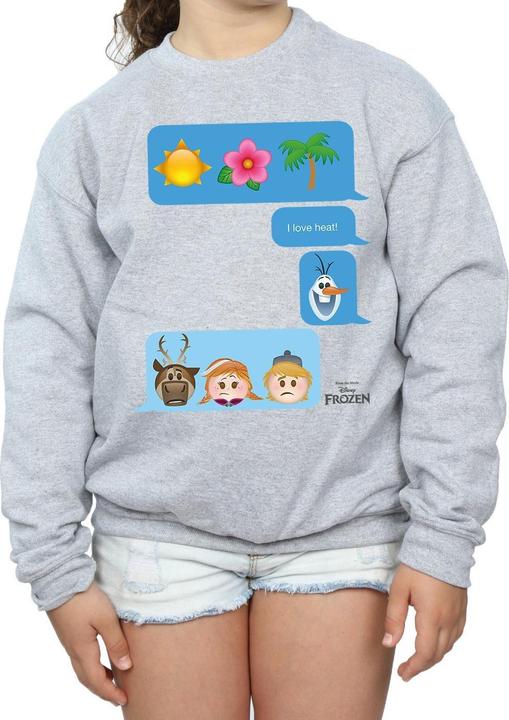 Immagine prodotto Disney Frozen I Love Heat Felpa Ragazze (152, 158)