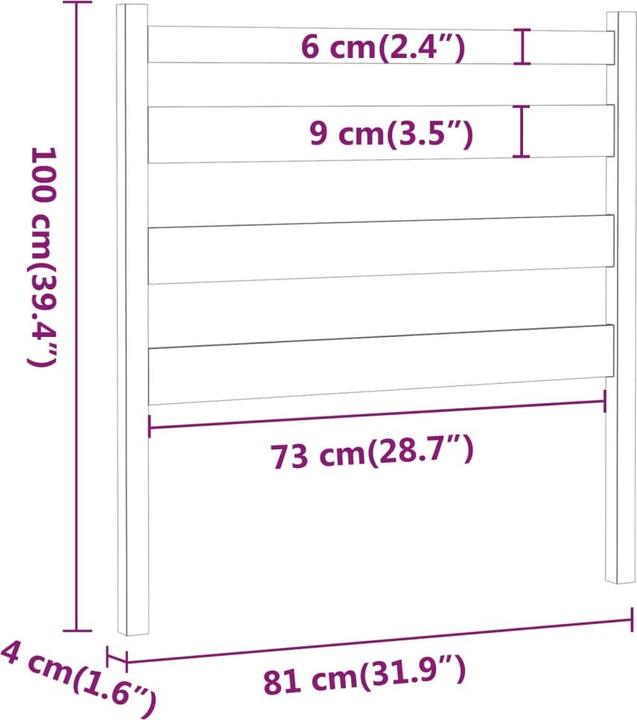 Immagine prodotto VidaXL Bonar (81 x 4 x 100 cm)