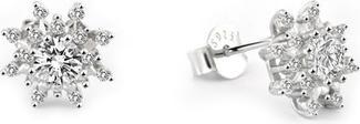Actual product image Beneto Fitting silver earrings Snowflake AGUP2749 (L)