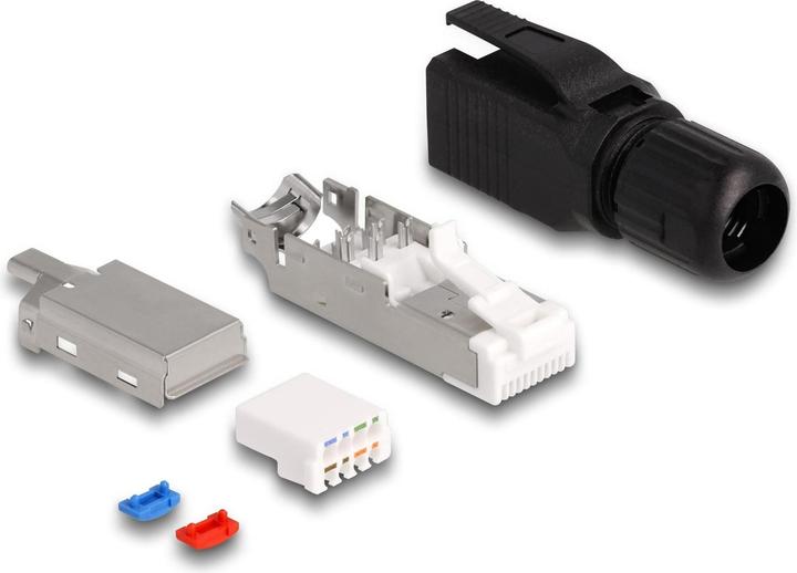Immagine prodotto Delock Spina RJ45 Cat.6A 1 pezzo, Nero (Connettore del cavo di rete)