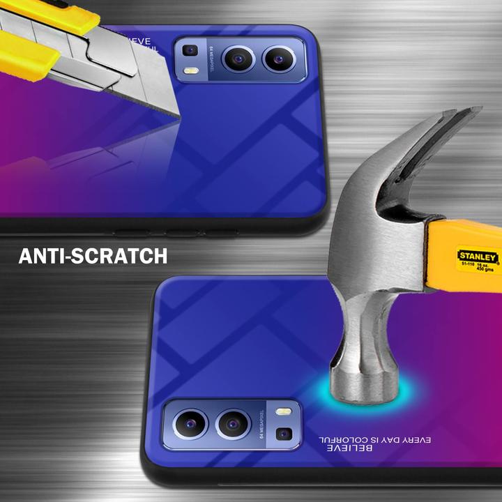 Produktbild Cadorabo TPU 2 Farben Glas Hülle (Vivo Y72 5G, Vivo Y52s 5G)