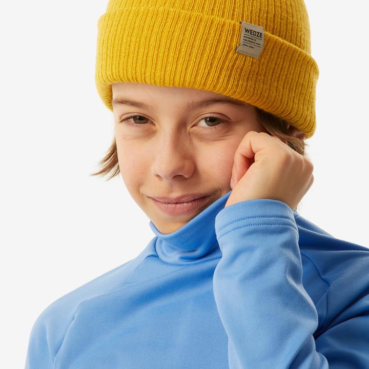 Produktbild Wedze Skiunterwäsche Funktionsshirt Kinder hoher Kragen - BL 500 blau (116)