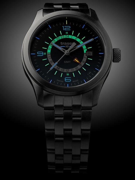 Actual product image Traser P59 Aurora GMT (Analogue wristwatch, 42 mm)