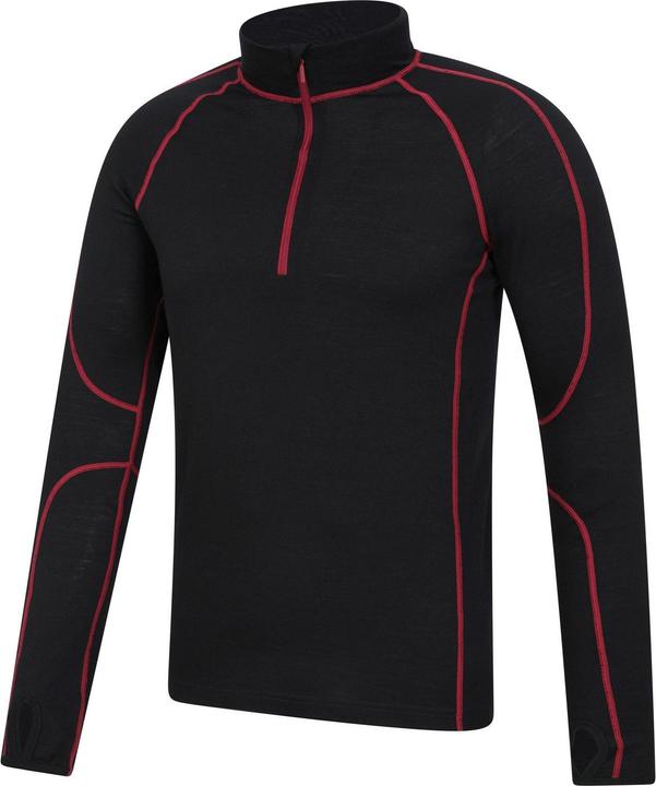 Actual product image Mountain Warehouse Mens Asgard III Merino Wool Thermal Top (4XL)