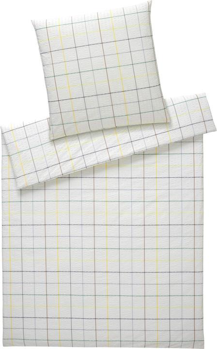 Produktbild Elegante Web-Seersucker Bettwäsche Trondheim multi gelb (Bettwäsche Set, 135 x 200 cm, 40 x 80 cm)