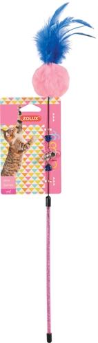 Actual product image Zolux Cat Toy Pompon Fishing Rod As (Plush toy cat)