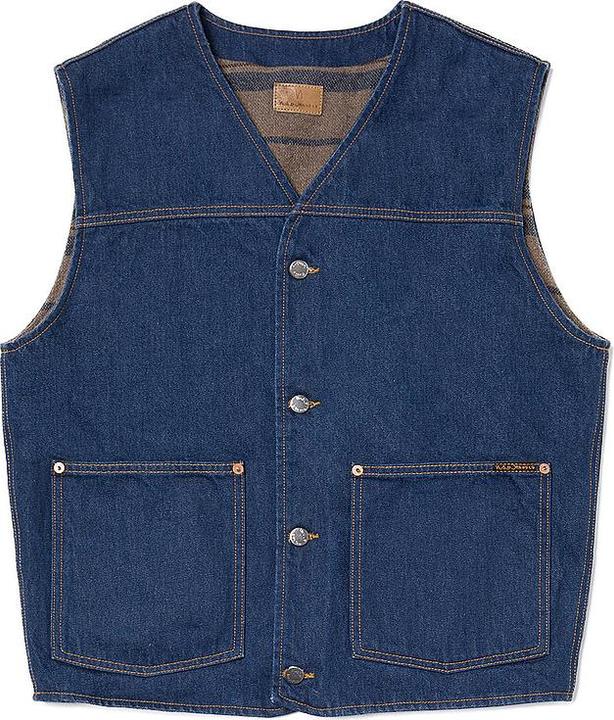 Nudie Jeans Gilet di jeans HARRY RINSE (L)