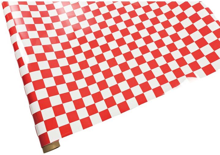 Image du produit Planet-Hobby Bügelfolie Rot / Weiss Quadrat (2x2cm) 2 Meter