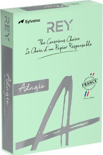 Image du produit Rey Papier couleur RYADA160X418 vert pastel 160 g/qm (160 g/m², 250 x, A4)