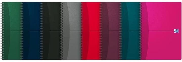 Actual product image Oxford Essentials A4 Soft Card Twin-wire Notebook 5mm Squares 180 Pages Assorted Colours SCRIBZEE Compatibl (A4, Checked)