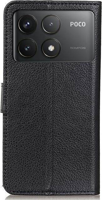 Actual product image MU Classic Litchi Leather Bookcover Series (Xiaomi Poco F6 Pro)