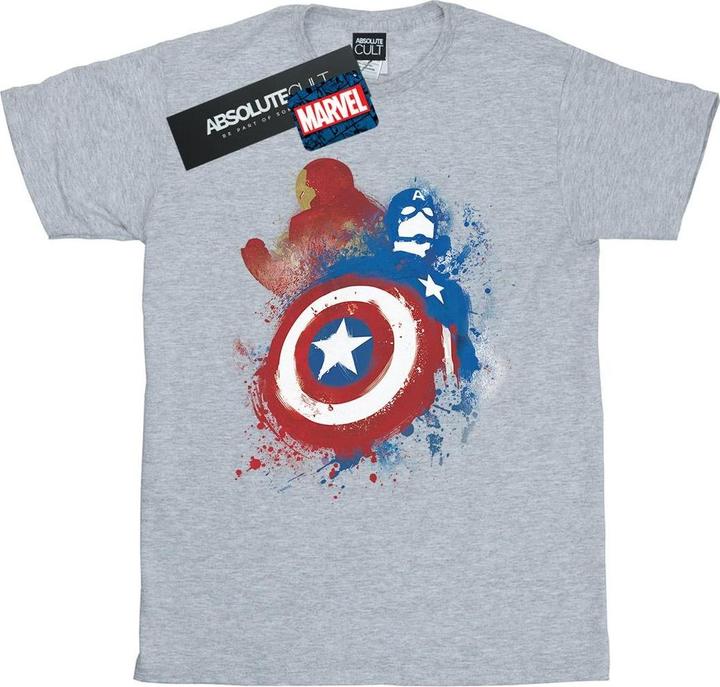 Produktbild Captain America Civil War Painted Vs Iron Man TShirt (3XL)